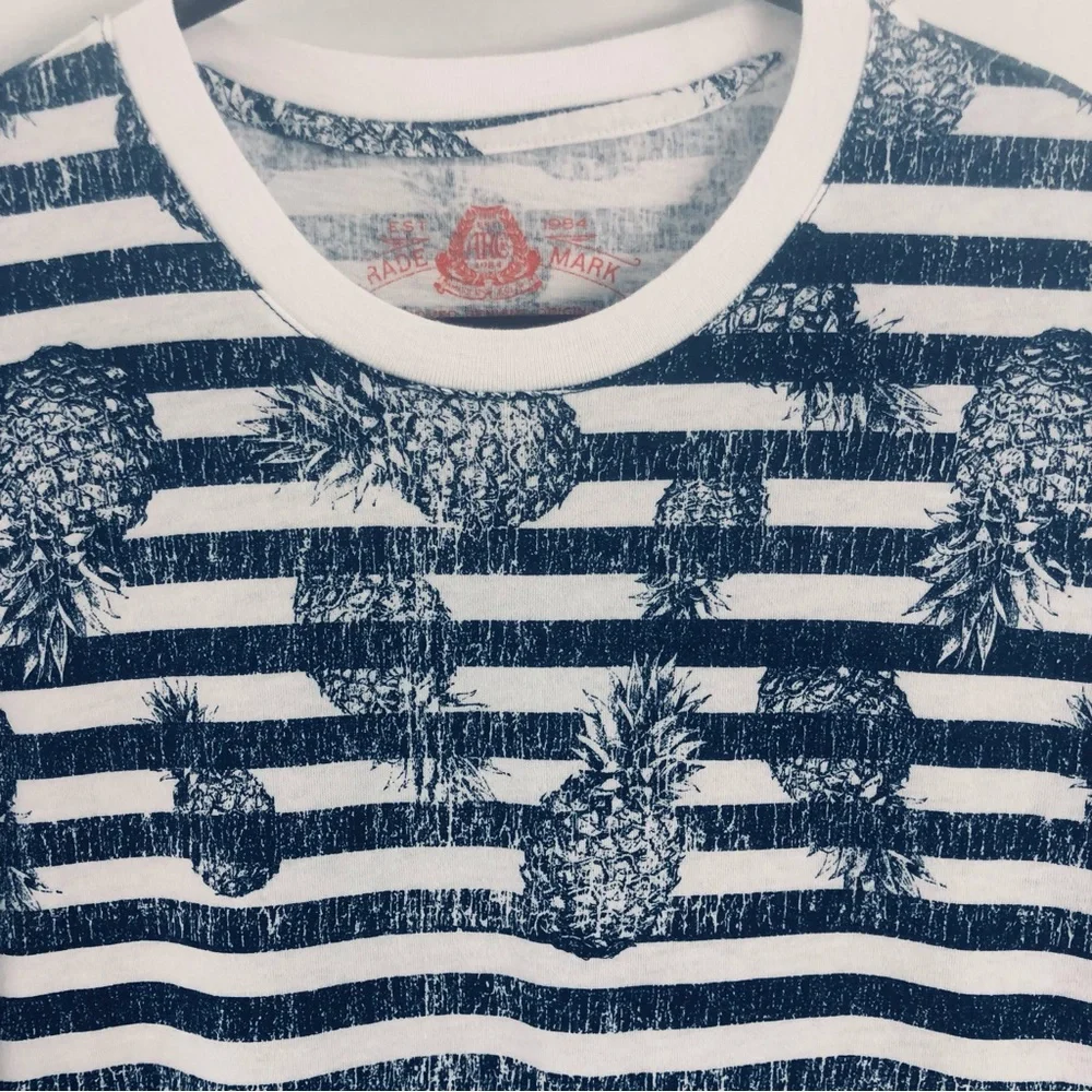 Unisex American Rag Stripe T Shirt - Picture 12 of 16